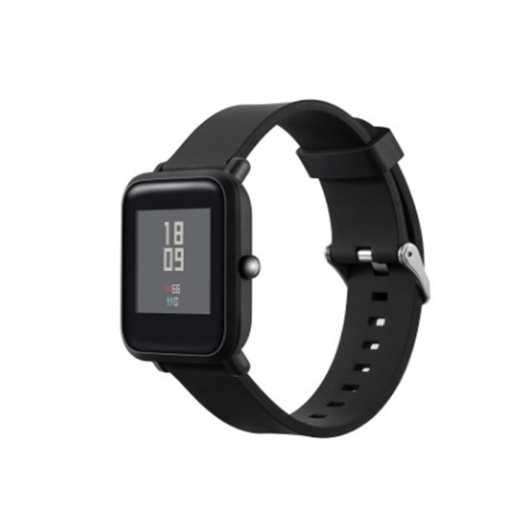 Bakeey Silicone Watch Band Strap For Xiaomi Huami Amazfit Bip Smart Watch Black 8789707264404