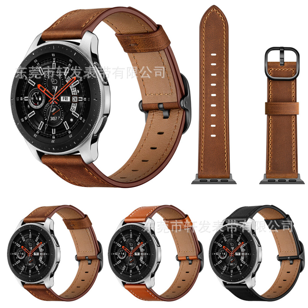 Bakeey 22Mm First Layer Genuine Leather Replacement Strap Smart Watch Band For Samsung Galaxy Watch 46Mm Not,Specified 6900074969514