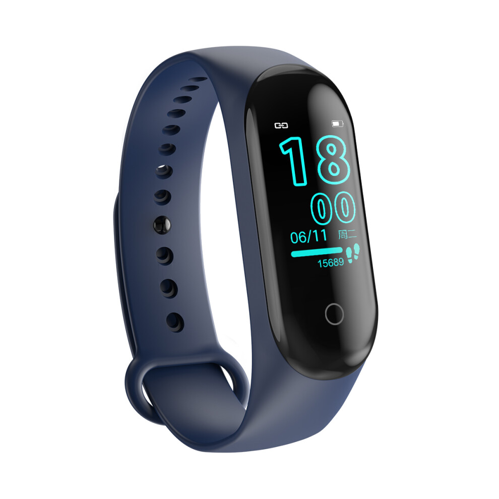 Bakeey M4 Max Color Screen Wristband Ip67 Blood Pressure O2 Long Standby Fitness Smart Watch Black/Red/Blue 3480563705128