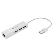 BIAZE ZH5 USB 2.0 to 3 Port USB 2.0 + 1000Mbps Gigabit RJ45 Ethernet OTG Hub Adapter