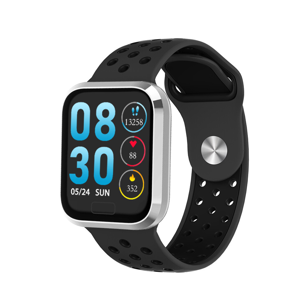 Bakeey M98 Big Screen Fashion Smart Watch Realtime Hr And Blood Pressure Monitor Music Control Wristband 6900054792064