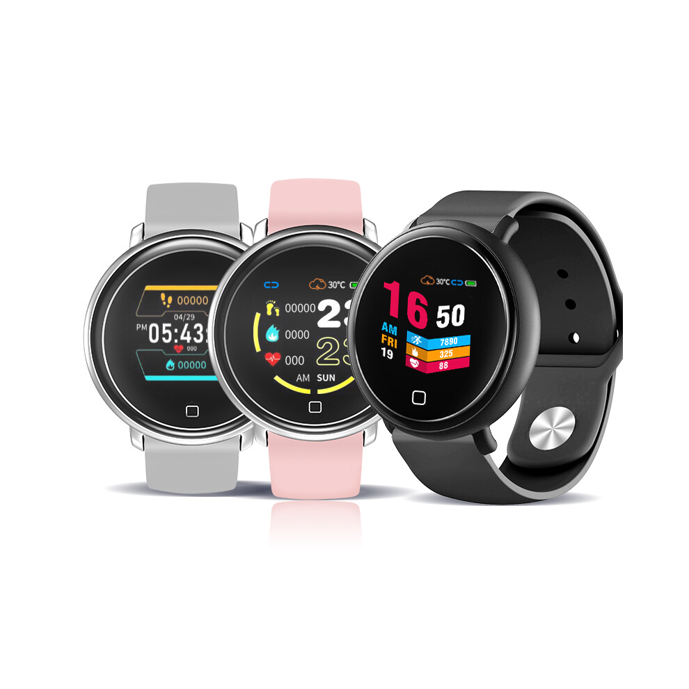 Bakeey Hw03 Pro Color Screen Wristband Heart Rate O2 Blood Pressure Monitor Weather Display Smart Watch Black/Pink/Gray 825450312325
