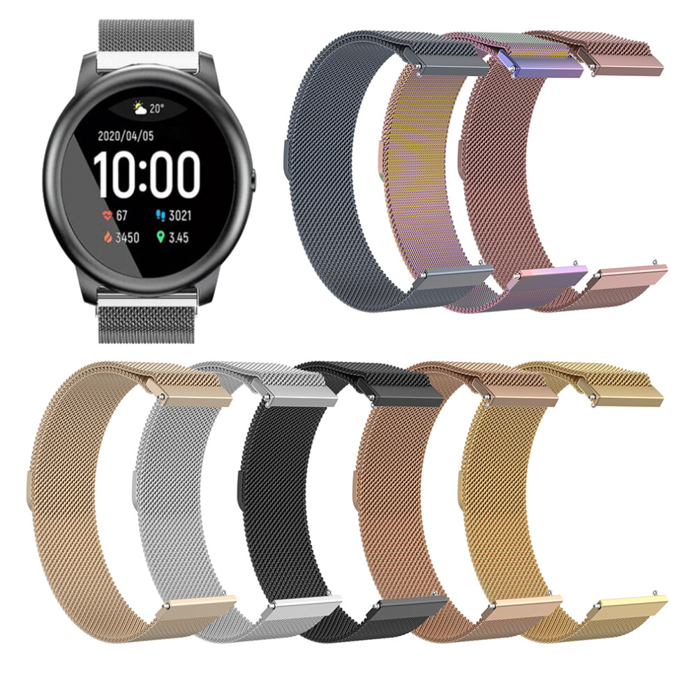 Bakeey 22Mm Universal Watch Band Magnetic Watch Strap For Haylou Solar Huawei Watch Gt Xiaomi Watch Color Bw Hl3 Bw At1 Amazfit Gtr 47Mm 6900069687072