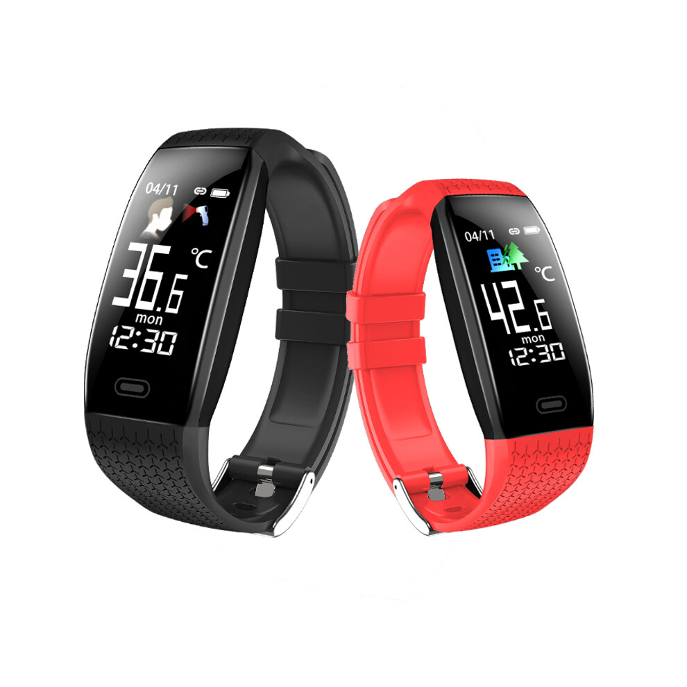 Bakeey T5 Ai Intelligent Real Time Body Temperature Detection Immunity Spo2 Blood Pressure Heart Rate Monitor Sport Route Track Weather Display Smart 6900070033516