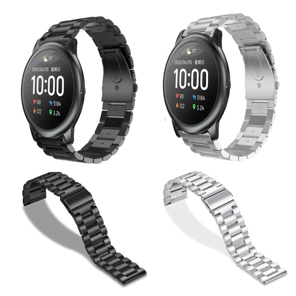 Bakeey 22Mm Universal Watch Band Stainless Steel Watch Strap For Haylou Solar Huawei Watch Gt Xiaomi Watch Color Bw Hl3 Bw At1 Amazfit Gtr 47Mm N Silver 6900070419419