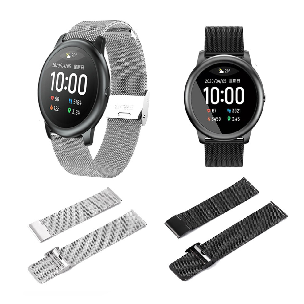 Bakeey 22Mm Mesh Watch Band Watch Strap For Haylou Solar Huawei Watch Gt Xiaomi Watch Color Bw Hl3 Bw At1 Amazfit Gtr 47Mm Non Original Not,Specified 6900070419105