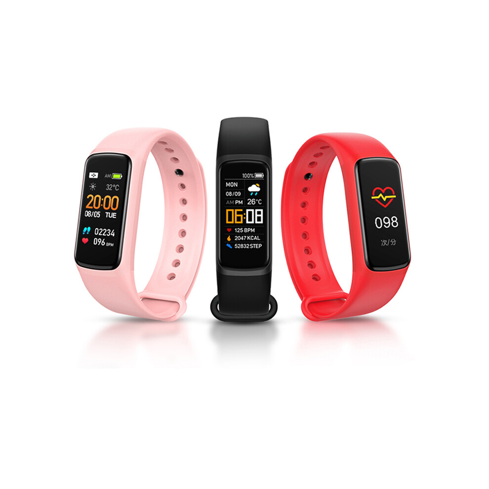 Bakeey C7 Blood Pressure And Oxygen Monitor Wristband Visible Message App Remind Weather Display Smart Watch 6900071944118