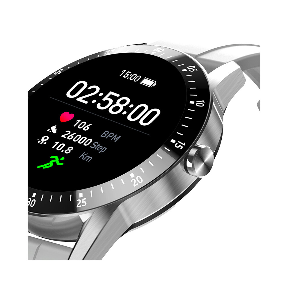Bakeey S11 1.3Inch Full Touch Screen Heart Rate Blood Pressure Oxygen Monitor Weather Push Brightness Control Smart Watch 6900062502327