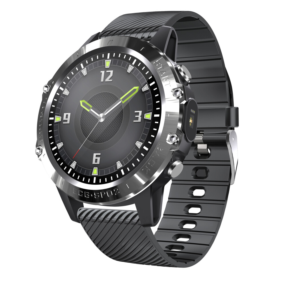 [Independent Spo2 Monitor]Bakeey P8 1.3'' Full Touch Screen Ecg+Ppg Heart Rate Blood Pressure Monitor Hrv Index 30 Days Standby Ip68 Smart Watch 6900073653339