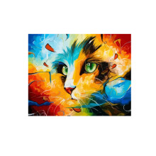Oil Painting By Number Kit Cat Monkey Painting DIY Acrylic Pigment Painting By Numbers Set Hand Craft Art Supplies