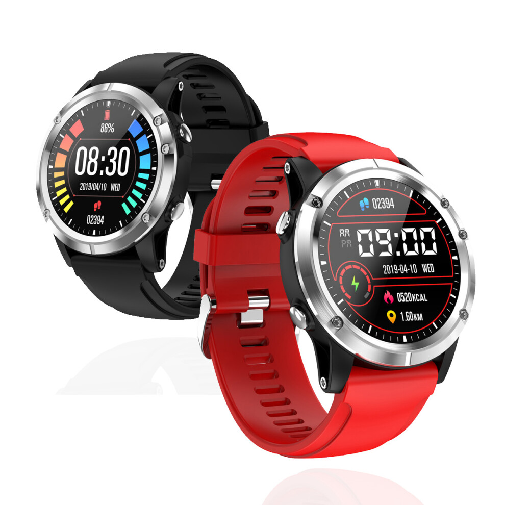 Bakeey T5 Heart Rate Blood Oxygen Monitor Watch Multi Sport Modes Run Route Track Weather Display Smart Watch 6900079938409