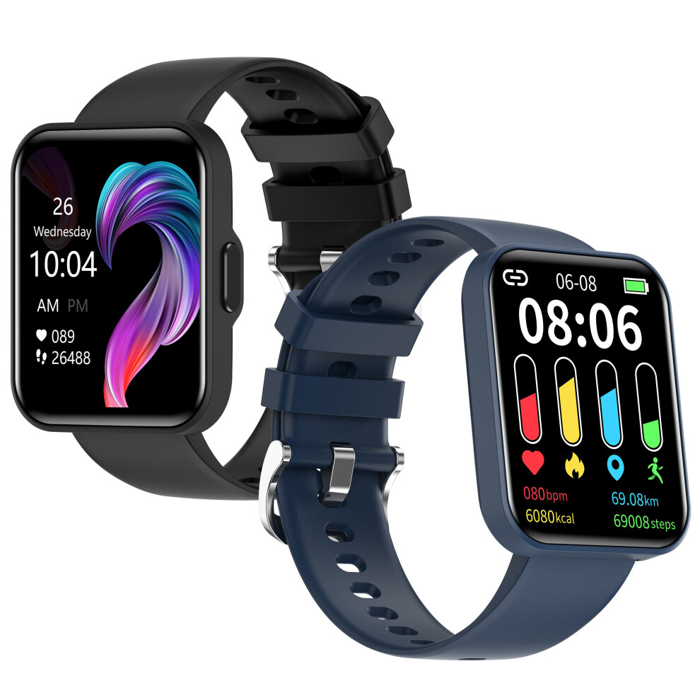Bakeey E21 Lightweight 1.69 Inch Full Touch Screen Heart Rate Blood Pressure Spo2 Monitor Multi Sport Modes Massive Dials Ip68 Waterproof Bt5.0 Smart 6900870117706
