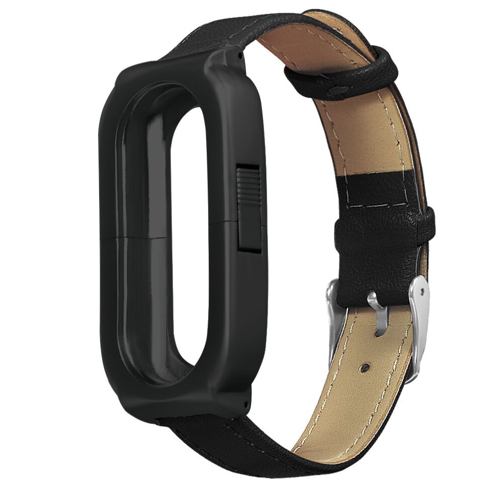 Bakeey Replacement Matte Case Leather Anti Lost Design Watch Band For Xiaomi Miband 3 Non Original Not,Specified 6900054935799