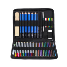 H&B HB CBPB051 51pcs Art Stationery Suit Painting Pencil Set Sketch Colored Pencils Painting Water Soluble Coloured Lead Art Supplies
