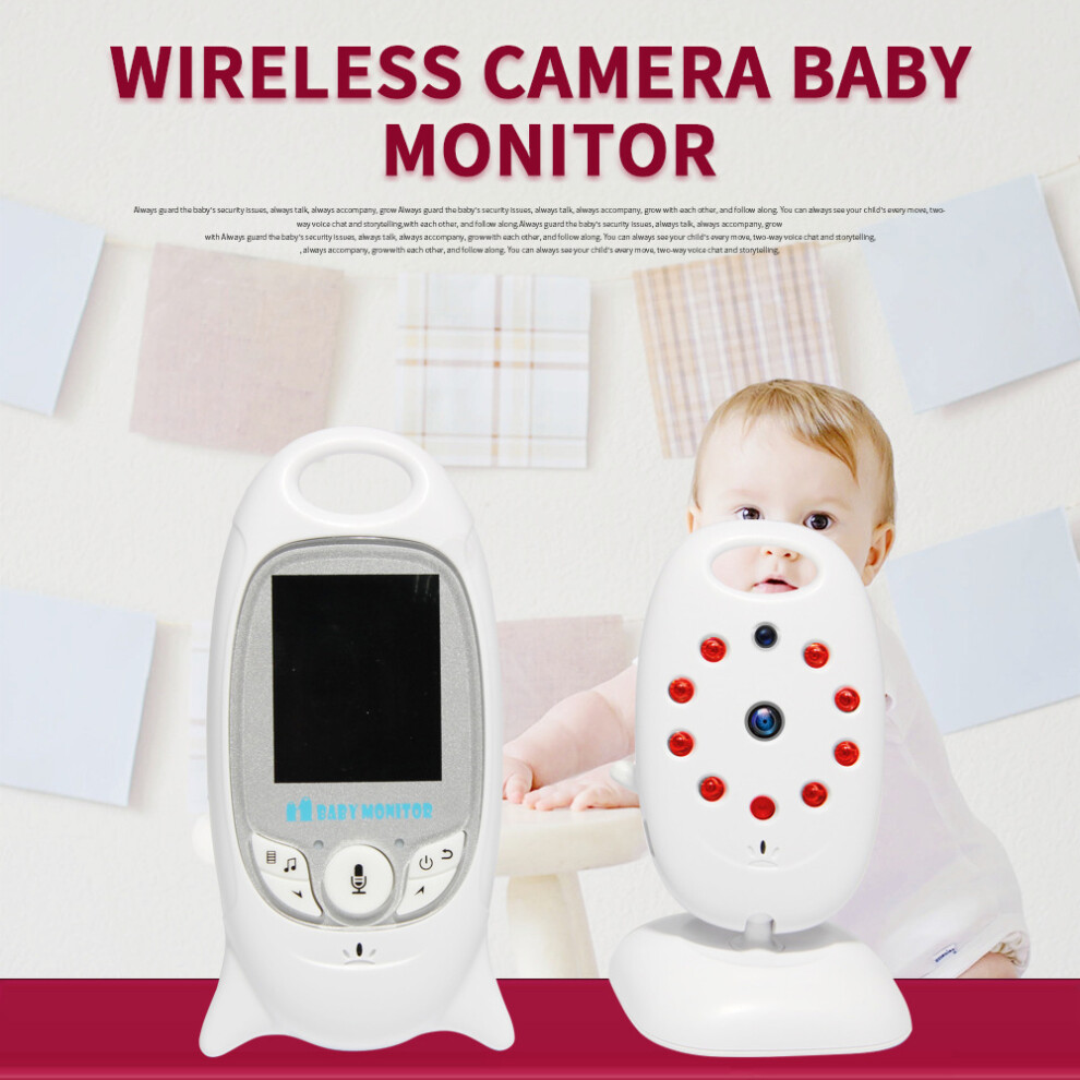 SHIWOJIA VB601 2.4G Baby Monitor Wireless Digital Video Baby Monitor 1080P Night Vision Two Way Audio USB Charging IP Camera