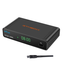 GTMEDIA V7 S5X DVB S DVB S2 S2X H.265 1080P HD Satellite TV Receiver Decoder Set Top Box with USB WIFI Support YouTube USB WIFI Dongle