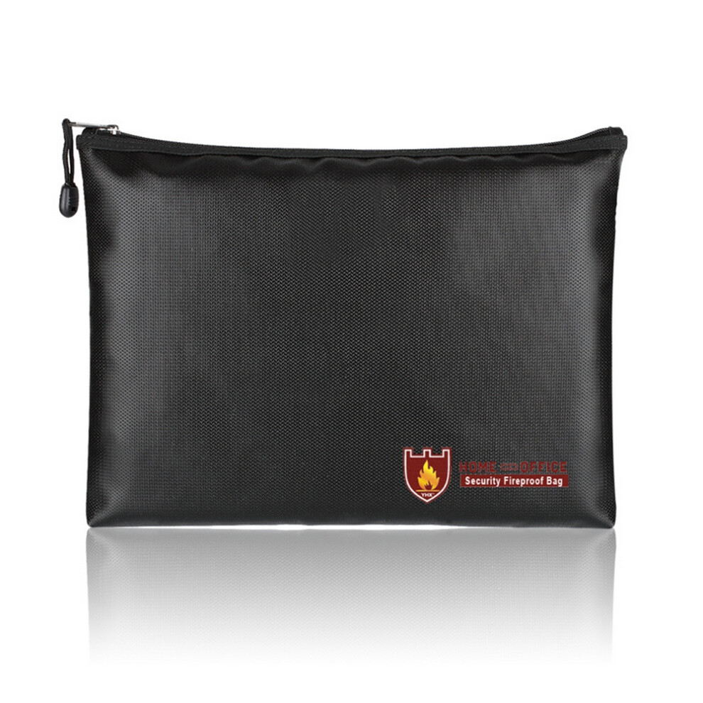 Security Fireproof Bag Explosion proof Storage Protection Bag Waterproof Fire Resistant Money Pouch with Zipper for Charging Storage Home Office