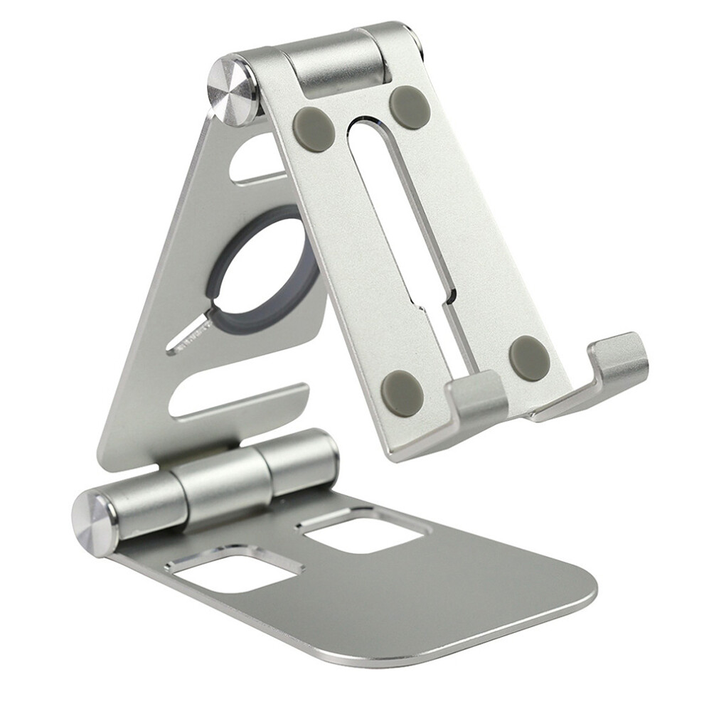 Hech Foldable Hw07b 1 Mobile Phone Tablet Stand Holder Aluminum Alloy Charging Base Bracket For Apple Tablet Watch Black/Silver/Gold 6900067504890