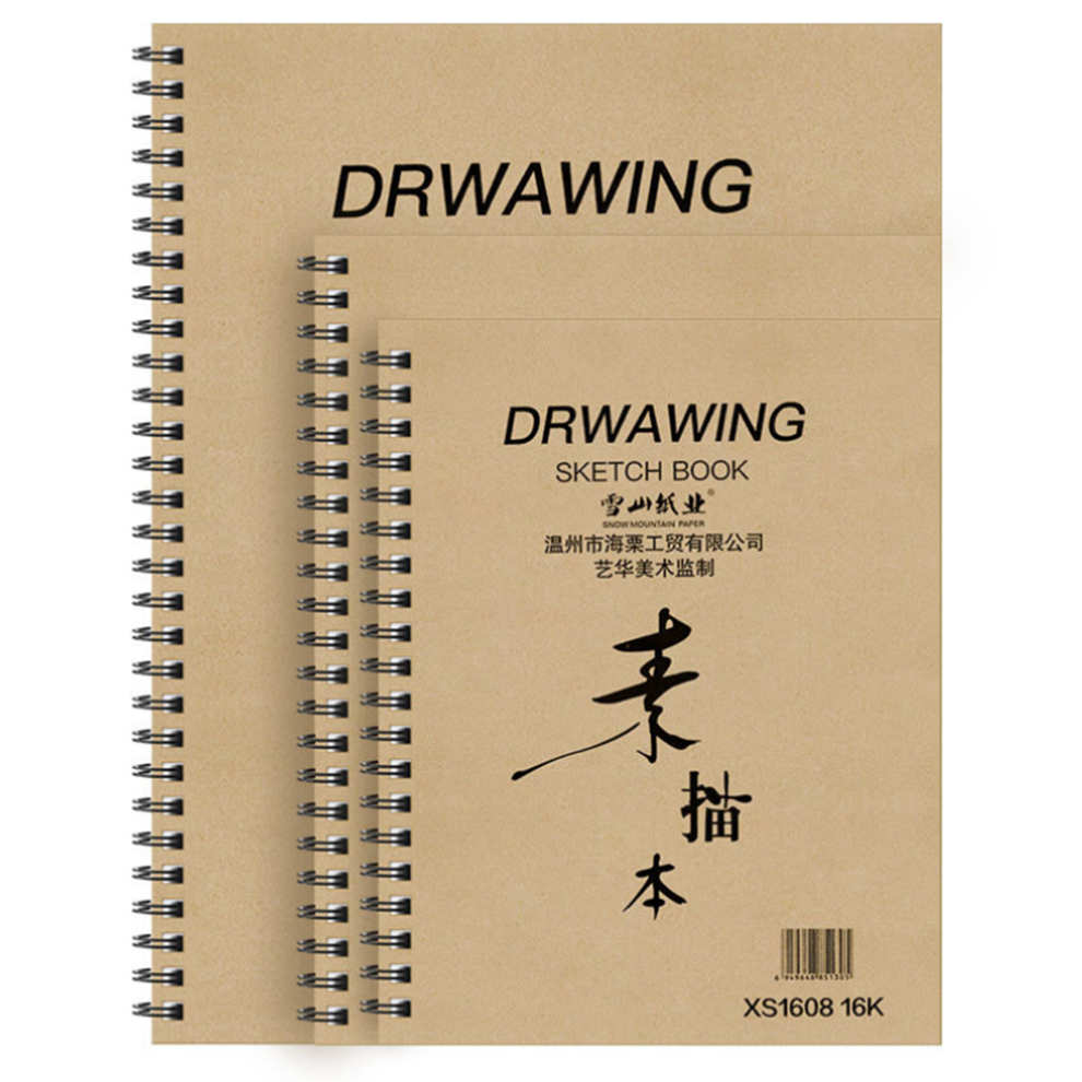 A4 8K 16K 30 Pages Double sided Sketchbook Coil Thickening Sketchbook Watercolor Gouache Hand painted Sketchbook Painting Paper Supplies-image-OPC-PBPJXDC-NEW