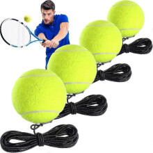 4pcs Self Practice Tennis Trainer Balls Tool with String