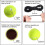 4pcs Self Practice Tennis Trainer Balls Tool with String 2