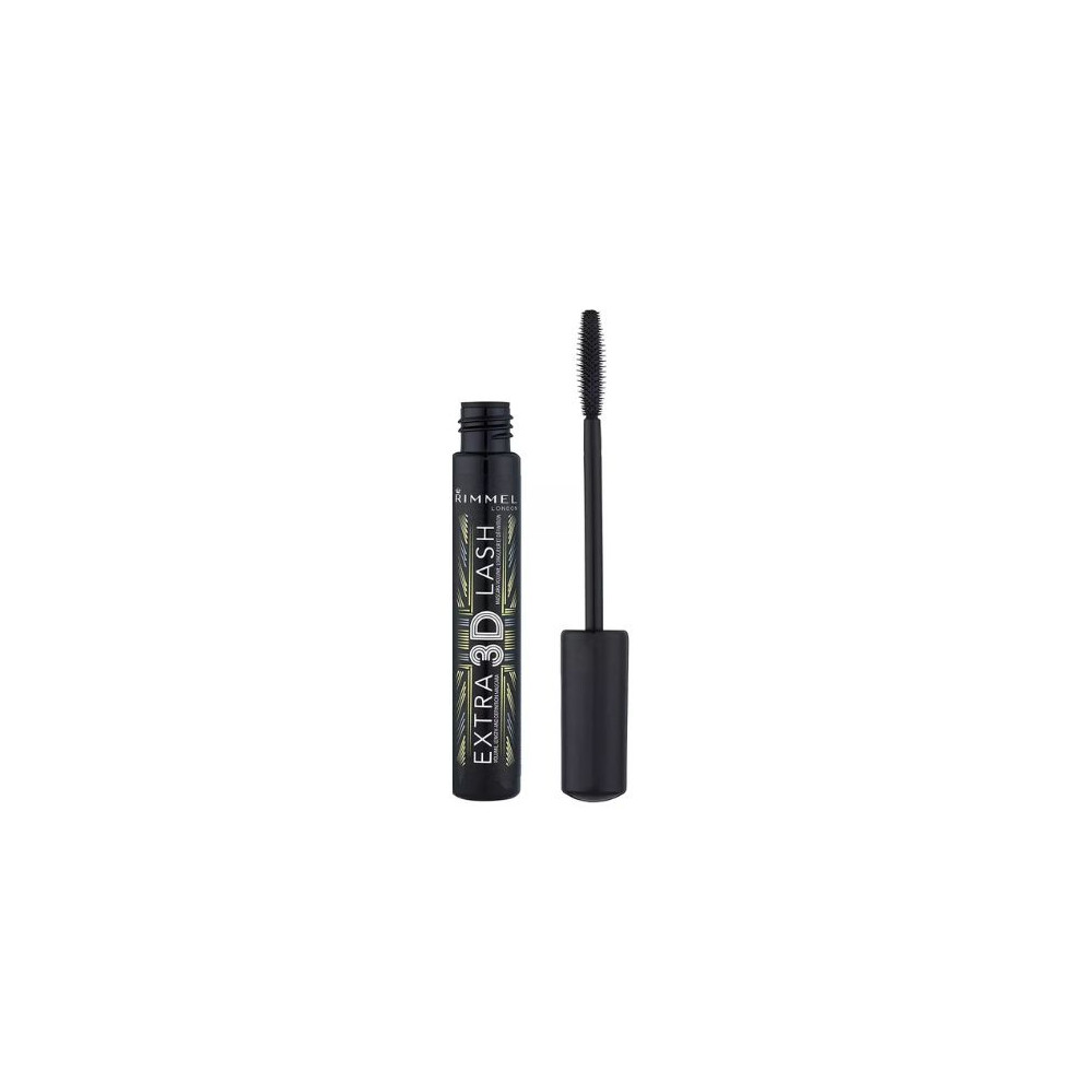 ((Extra 3B Lash)) RIMMEL London Extra LONG 3D SUPER LashMascaraBlack