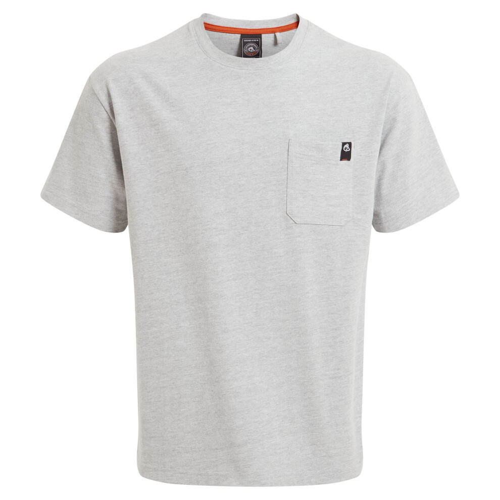 (L, Carbon Grey) Craghoppers Mens Wakefield Workwear Pocket T-Shirt