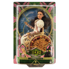 Mattel Universal Wicked Nessarose Fashion Doll i akcesoria, w tym wσzek inwalidzki z brazowymi kreconymi wlosami, ruchome i zdejmowane, wyglad sali b