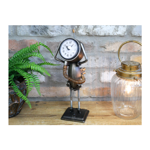 Robot Spaceman Style Portable Desk Bedside Clock 2
