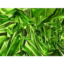 (Emerald Green, 1 Meter) Shiny Metallic Lycra Fabric Foil Mirror Dancewear