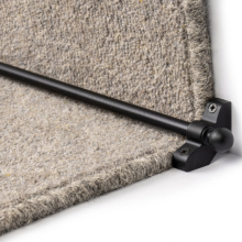 Individual Stair Runner Rod 70cm Width - Black Finish