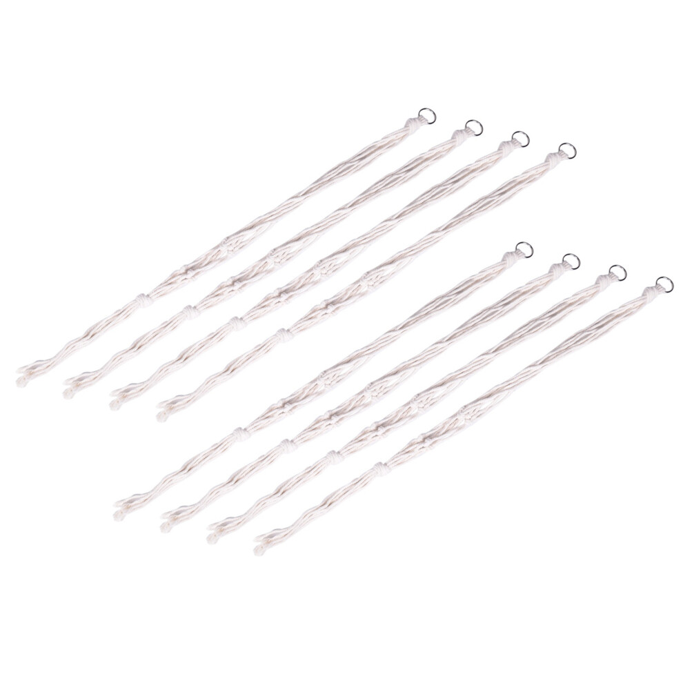 8-Pack Macrame Plantenhangers, Hangende Plantenbak, Handgemaakt Katoenen Touw Voor Bloempotten Binnen En Buiten (Pot Niet Inbegrepen),-image