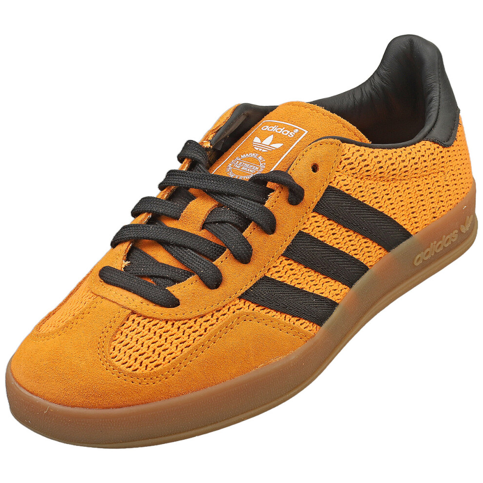 (4) adidas Gazelle Indoor Mens Fashion Trainers in Orange Black