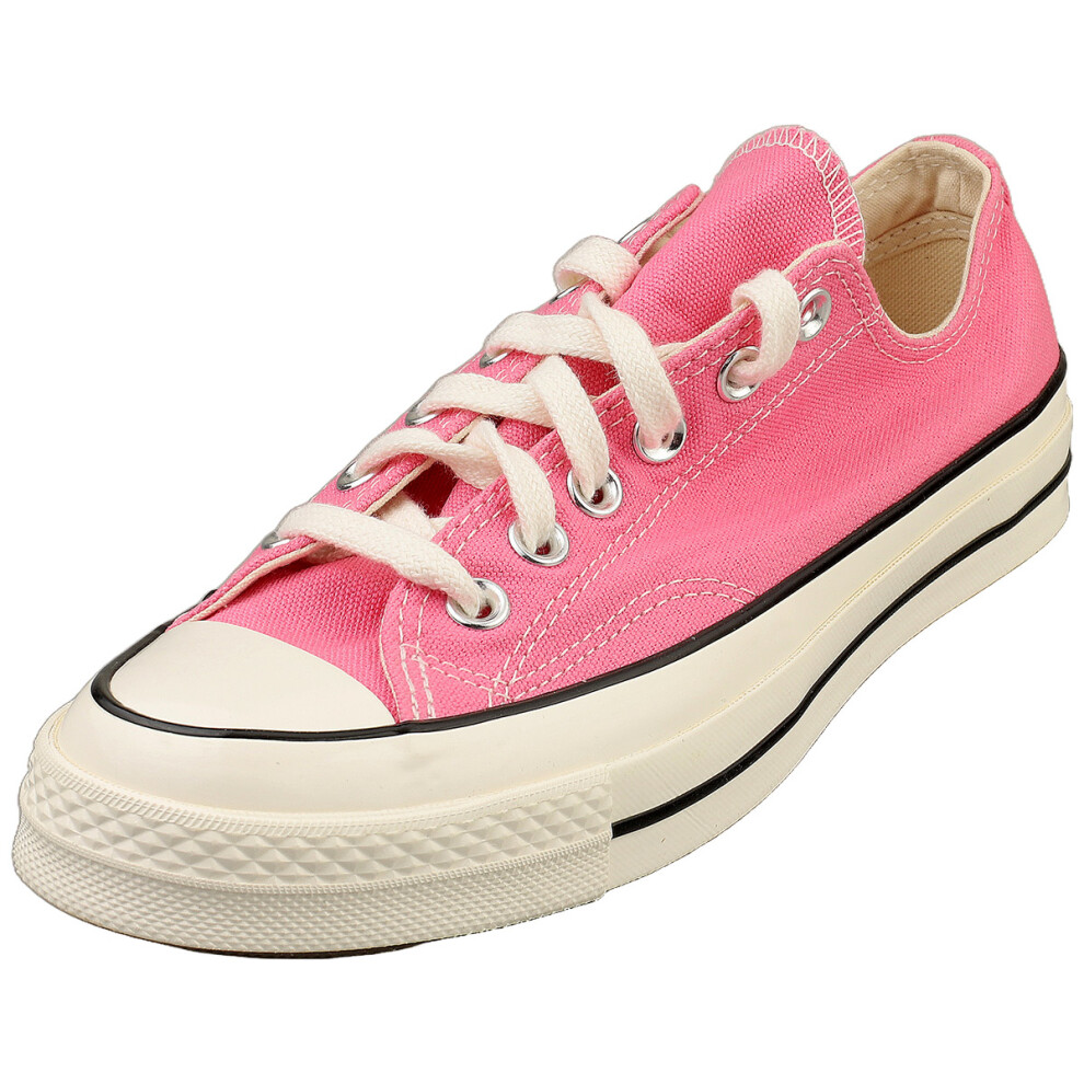 (7.5) Converse Chuck 70 Ox Unisex Fashion Trainers in Pink White