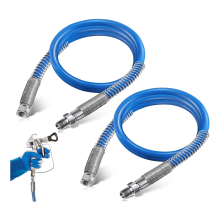 4Ft Airless Paint Spray Extension Hose,3/16Inch Pressure Paint Spray Whip Hose,3000PSI Extended Wall Painting Tube 2PCS