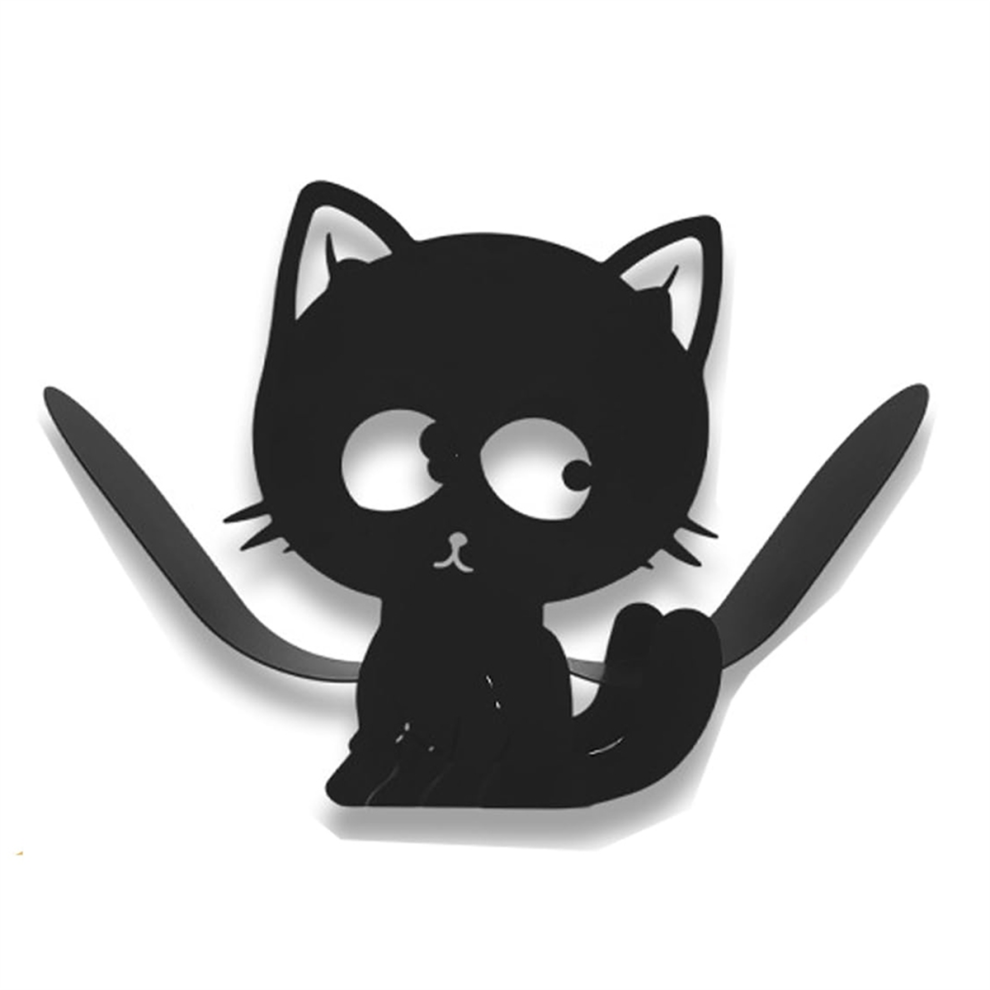 Cat Animal Paper Holders,Black Metal Toilet Tissue Holder,Decorative Metal Paper Holder,Cute Toilet Paper Storage-image-OPC-PFVQJ86-NEW