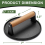 Burger Press 7Inch Round Cast Iron Smash Bacon Press Meat Steak with Wood Handle for Griddle, Sandwich, Nonstick Pan 2