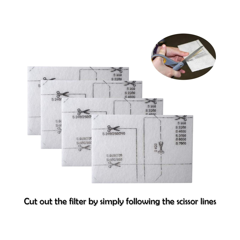 6713110 Air Clean Filter for Miele Vacuum Cleaner Filter Mat with 3944711 Air Clean Filter Pack of 8