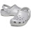 Crocs (Silver, 7 (Adults')) Crocs Classic Glitter Thermoplastic Atmosphere Clogs 4