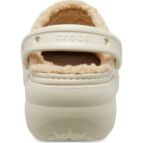 Crocs (White, 4 (Adults')) Crocs Classic Platform Lined Thermoplastic Women's Bone Clogs 2