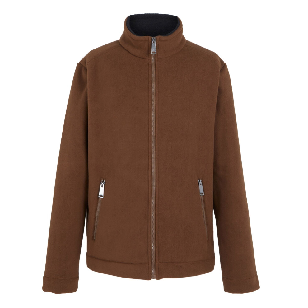 (XXL, Dark Brown/Black) Regatta Mens Garrian II Full Zip Fleece Jacket