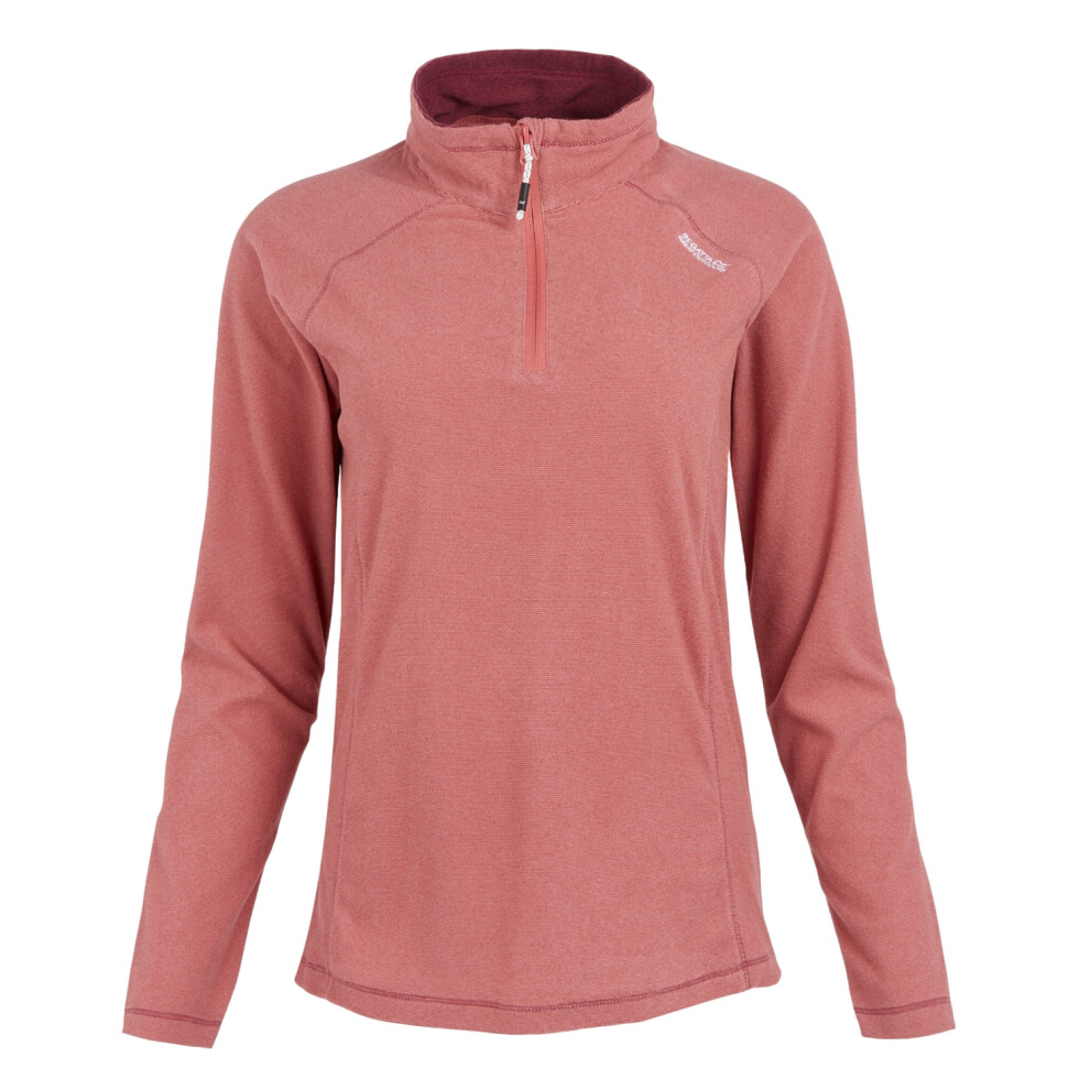 (14 UK, Mineral Red/Dusty Rose) Regatta Great Outdoors Womens/Ladies Montes Half Zip Fleece Top