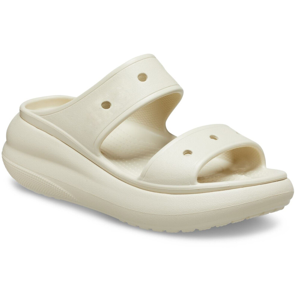 Crocs (White, 7 (Adults')) Classic Crush Thermoplastic Women's Bone Clogs