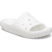 (White, 12 (Adults')) Crocs Classic Slide Thermoplastic White Slides