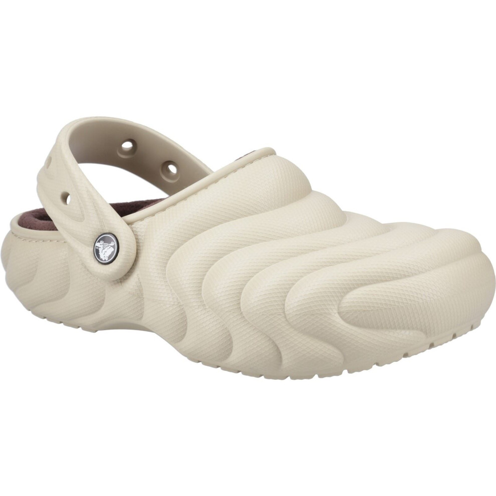(Grey, 4 (Adults')) Crocs Classic Lined Overpuff Thermoplastic Women's Moth Clogs