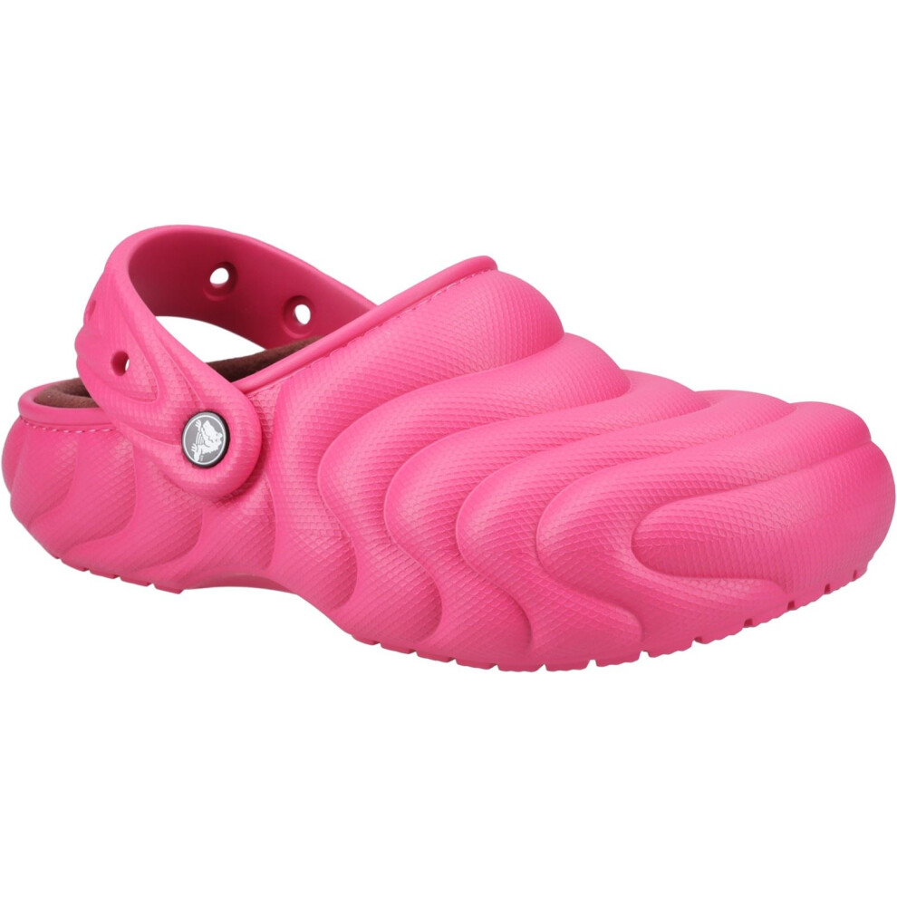Crocs (, 4 (Adults')) Classic Lined Overpuff Thermoplastic Women's Dragon Fruit Clogs Pink