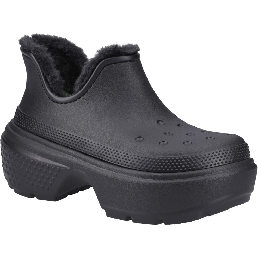 (Black, 4 (Adults')) Crocs Stomp Shorty Thermoplastic Women's Black Boots