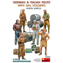 MIN49018 - Miniart 1:48 - German/ Italia Pilots w/ DAL Soldiers