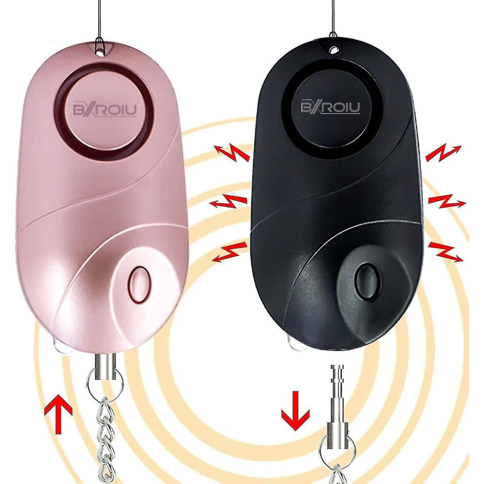 2 Pocket Alarms, 140 Decibel Personal Emergency Security Alarm with Led Lights-yky