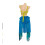 (S) Britney Spears Slave Costume Blue  Dance Dress 6